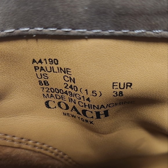 Coach Tan and Brown Ankle Boots - Picture 10 of 12